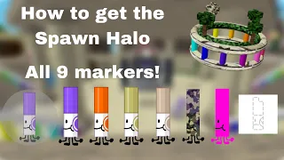 How to get the Spawn Halo in ROBLOX FIND THE MARKERS | Potatogamez