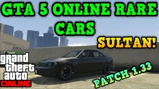 Rare Cars In Gta 5 Online After Patch 1.33 - Sultan RS + Location!