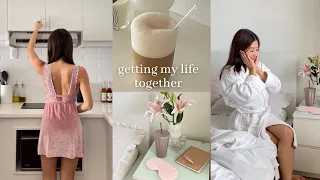 Getting My Life Together | healthy habits, reset routine, cooking at home, organizing kitchen!