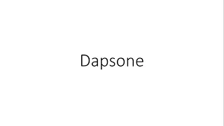 Dapsone - Pharmacology