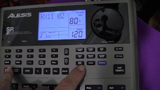 Creating drum patterns for Alesis SR18 Drum Machine