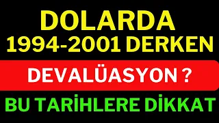 Dolarda 1994  2001 Derken ! Devalüasyon Dalgası Geliyor mu, Dolar, Altın