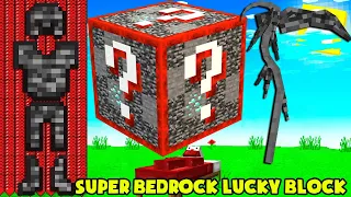 MINI GAME : SUPER BEDROCK LUCKY BLOCK BEDWARS ** ÁO GIÁP BEDROCK TẠO RA MƯA THIÊN THẠCH SIÊU VIP ??