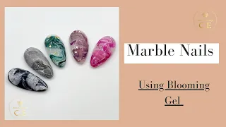 Marble effect using Blooming gel