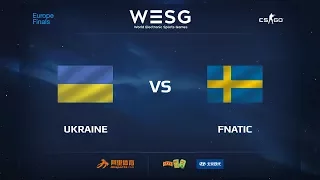 Ukraine vs fnatic, map 1 overpass, WESG 2017 CS:GO European Qualifier Finals