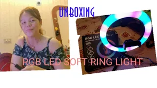 UNBOXING MY RGB LED SOFT RING LIGHT | ASSEMBLED | SELFY JENNY