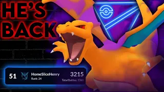 BACK FROM THE DEAD! Shadow Charizard returns to hit #51 in the world! | Pokémon GO Battle League