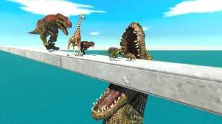 Escape From The Jaws Of The Tyrannosaurus Rex - Animal Revolt Battle Simulator