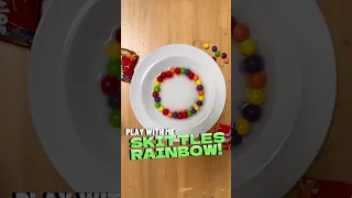 🌈 SKITTLES RAINBOW EXPERIMENT! 😋 #skittles #kidsentertainmentvideo #familyfun