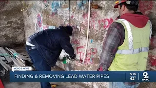 Finding and removing lead water pipes