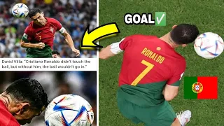 🔥Crazy Scenes!! Cristiano Ronaldo Touched the Ball or Not ??👀🇵🇹|#cr7 #cr7fans #cr7header#worldcup