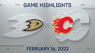 NHL Highlights | Ducks vs. Flames - Feb. 16, 2022