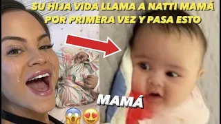 Natti Natasha llora Comparte Su Hija Vida Isabelle Dice Mamá Por Primera Vez y Pasó Esto 😱