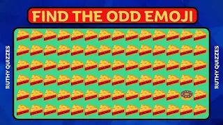 (03) 😘🥳FIND THE ODD ONE OUT | FIND THE ODD EMOJI | RUTHY QUIZZES