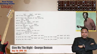 🎻 Give Me The Night - George Benson Bass Backing Track with chords and lyrics