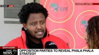 Opposition parties to reveal the Phala Phala strategy on Wednesday afternoon