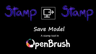 OPEN BRUSH: Save Model Button - Combine sketches by saving your sketch as a model