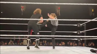 WWE Female Refree Hits a Stunner On Sami Zayn at WWE Live Event | Female Refree Attacks Sami Zayn