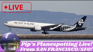 Pip's Planespotting LIVE!!!! Now Doing at Test Broadcast at SFO San Francisco International NO AUDIO