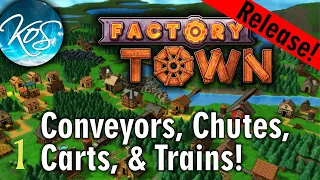 Factory Town - GLITTERING CITY START - Let's Play, Ep 1