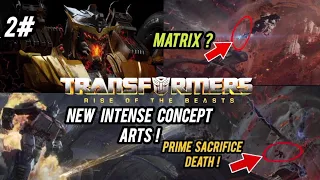 Transformers Rise Of The Beasts ALL CONCEPT ARTS END BATTLE & OPTIMUS PRIME DEATH! #transformers