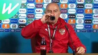 Russia coach LOVES Coca-Cola!