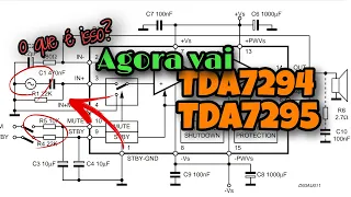Amplificador TDA 7295 equivalente ao TDA7294(amplifier TDA 7295 TDA7294)