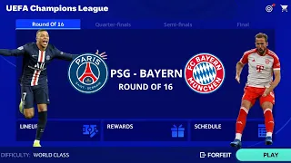 PSG champions league Round of 16 - PSG vs Bayern Munchen - FC mobile gameplay
