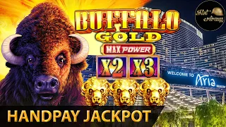 🔥HANDPAY JACKPOT🔥 Buffalo Gold MAX POWER Huge Win Bonus 2nd Jackpot on This Slot Machine