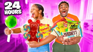 EATING ONLY CANDY FOR 24 HOURS!