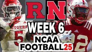 Rutgers at Nebraska - Week 6 Simulation (2024 Rosters for NCAA 14)