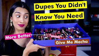 50 Affordable Dupes For Affordable Lipsticks | Similar shades | Nykaa Jade Rose, Sugar Wine & Shine
