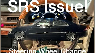 Fixing SRS Fault Warning and Steering Wheel Removal Replacement on W220 Sclass