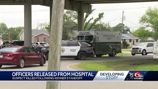 Kenner officers shot during standoff released from hospital