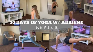 30 DAYS OF YOGA WITH ADRIENE // REVIEW