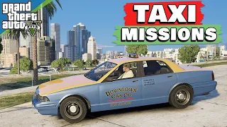 GTA 5 - SECRET TAXI MISSIONS - [Trophy/ Money/ Girlfriend Number]