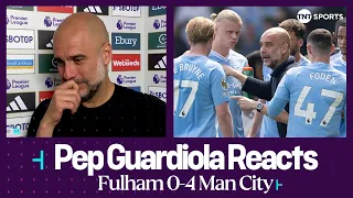 “WE ARE GOING TO TRY AND DO IT!” | Pep Guardiola | Fulham 0-4 Man City | Premier League