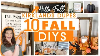 10 Kirklands-Inspired Fall Decor DIYS for 2023 | High-end Fall dupes with Dollar Tree items! 🙌