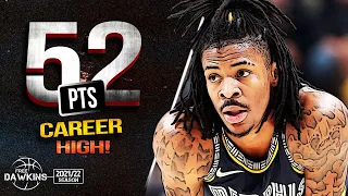 Ja Morant ERUPTS For a Career-High 52 Pts, SAVAGE Dunk vs Spurs 😱🔥🔥 | Feb 28, 2022 | FreeDawkins