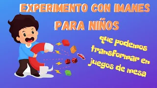 Experimento casero con imanes para niños que podemos transformar en un juego de mesa.