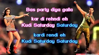 Saturday Saturday (Instrumental / Karaoke) with Lyrics (from "Humpty Sharma ki Dulhaniya") [2014]