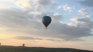 Amazing flight of a balloon