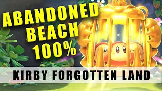 Kirby and the Forgotten Land Abandoned Beach walkthrough guide - All Knock Knock nuts & Waddle Dees