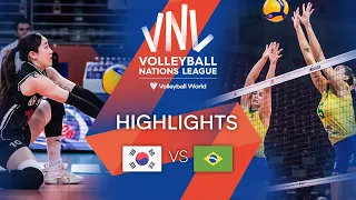 🇰🇷 KOR vs. 🇧🇷 BRA - Highlights Week 3 | Women's VNL 2022