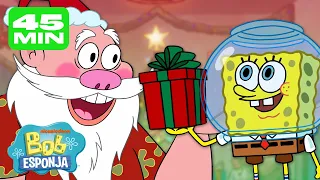 ¡Momentos Invernales en Fondo de Bikini! | Compilación de 45 Minutos | Bob Esponja en Español