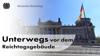 Unterwegs vor dem Reichtagsgebäude | 360 Grad