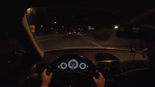 MERCEDES E320 CDI 204HP POV THE NIGHT