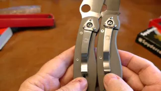 Spyderco Military Titanium Chinese Clone vs Real Spyderco Titanium Millie