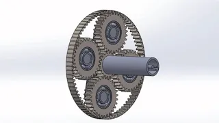 Planetary Gear Assembly SOLIDWORKS