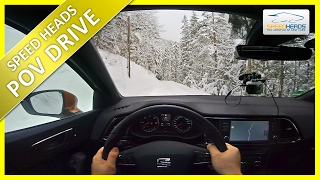 POV Drive - Seat Ateca (190 PS 2.0 TDI 4Drive) Onboard Test Drive on Snow (pure driving)